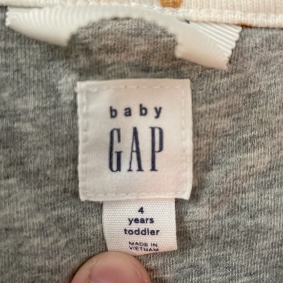 GAP toddler girls jacket, white with gold polka dots - Picture 2 of 6